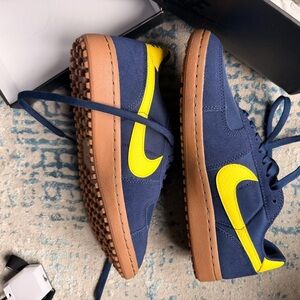 Nike Blue and Yellow Athletic Shoes